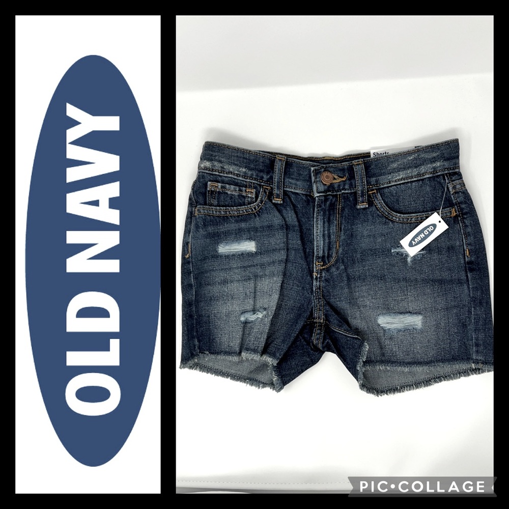 Old Navy Distressed Cut-off Jean Shorts girls size 12